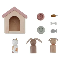 Aanvulset poppenhuis huisdieren