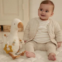 Activiteitenknuffel Gans - Wit - Little Goose