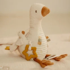 Activiteitenknuffel Gans - Wit - Little Goose
