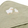 Badcape - Geborduurd - Groen - 75 x 75