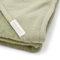 Badcape - Geborduurd - Groen - 75 x 75