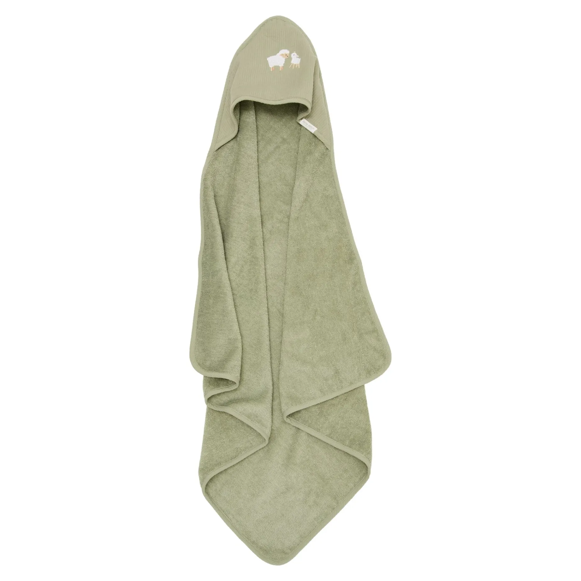 Badcape - Geborduurd - Groen - 100 x 100