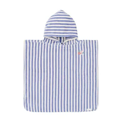 Badponcho - Paars - Dreamy Stripes