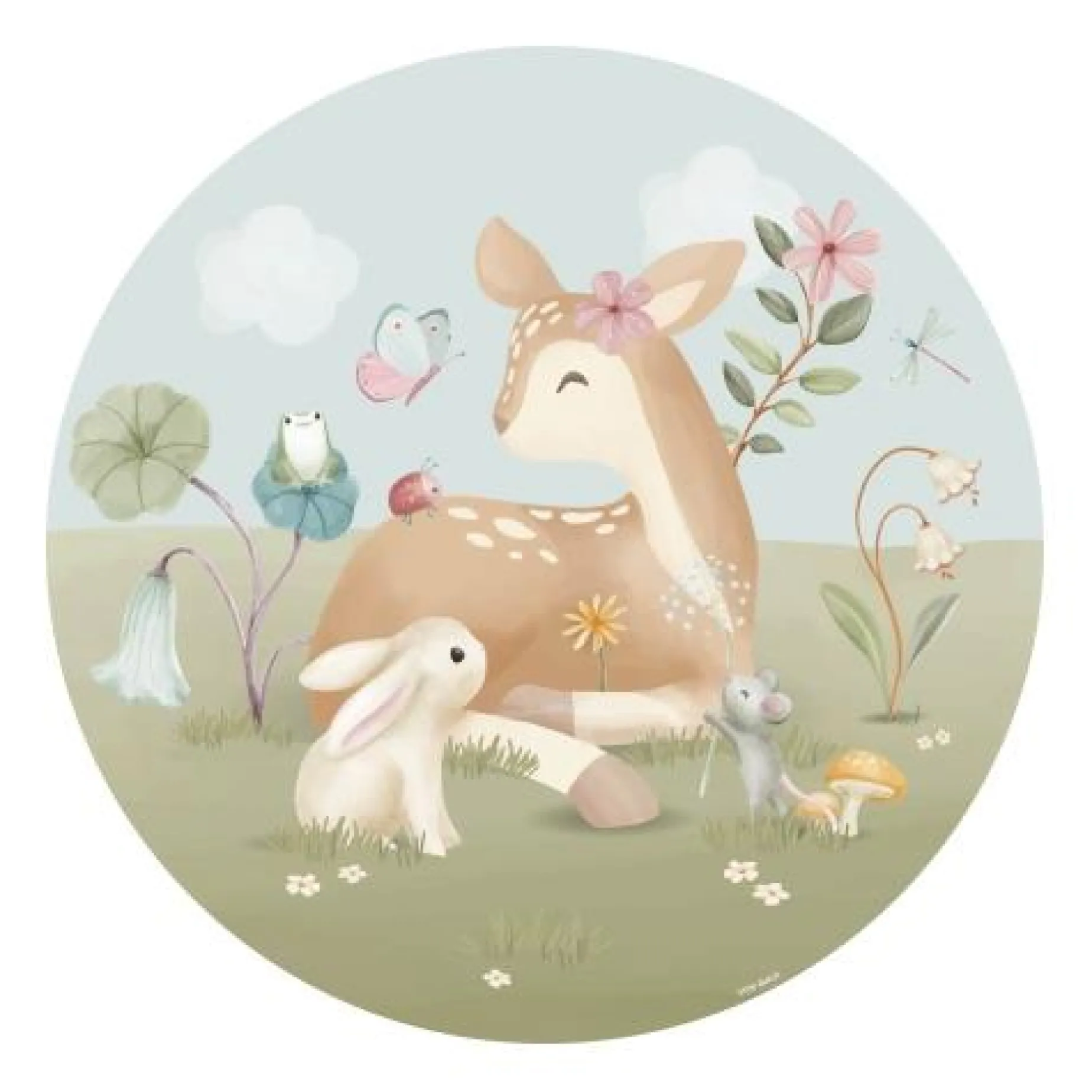 Behangcirkel - Meerkleurig - Fairy Garden