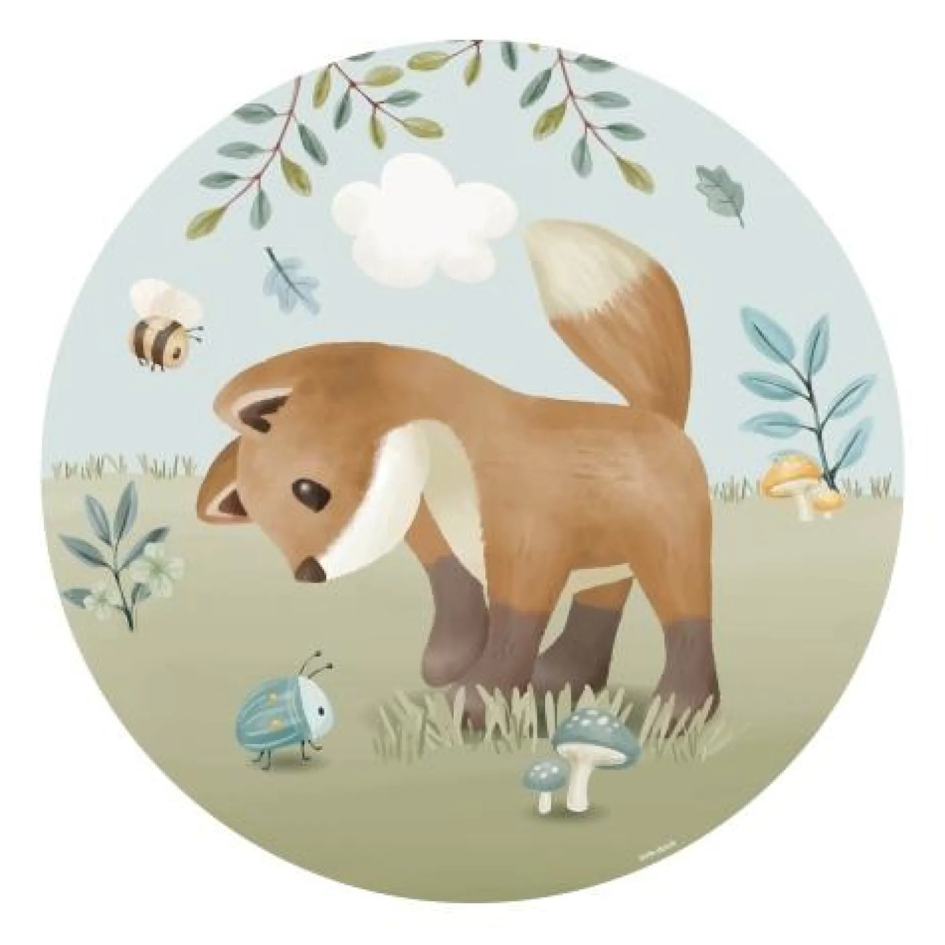 Behangcirkel - Meerkleurig - Forest Friends