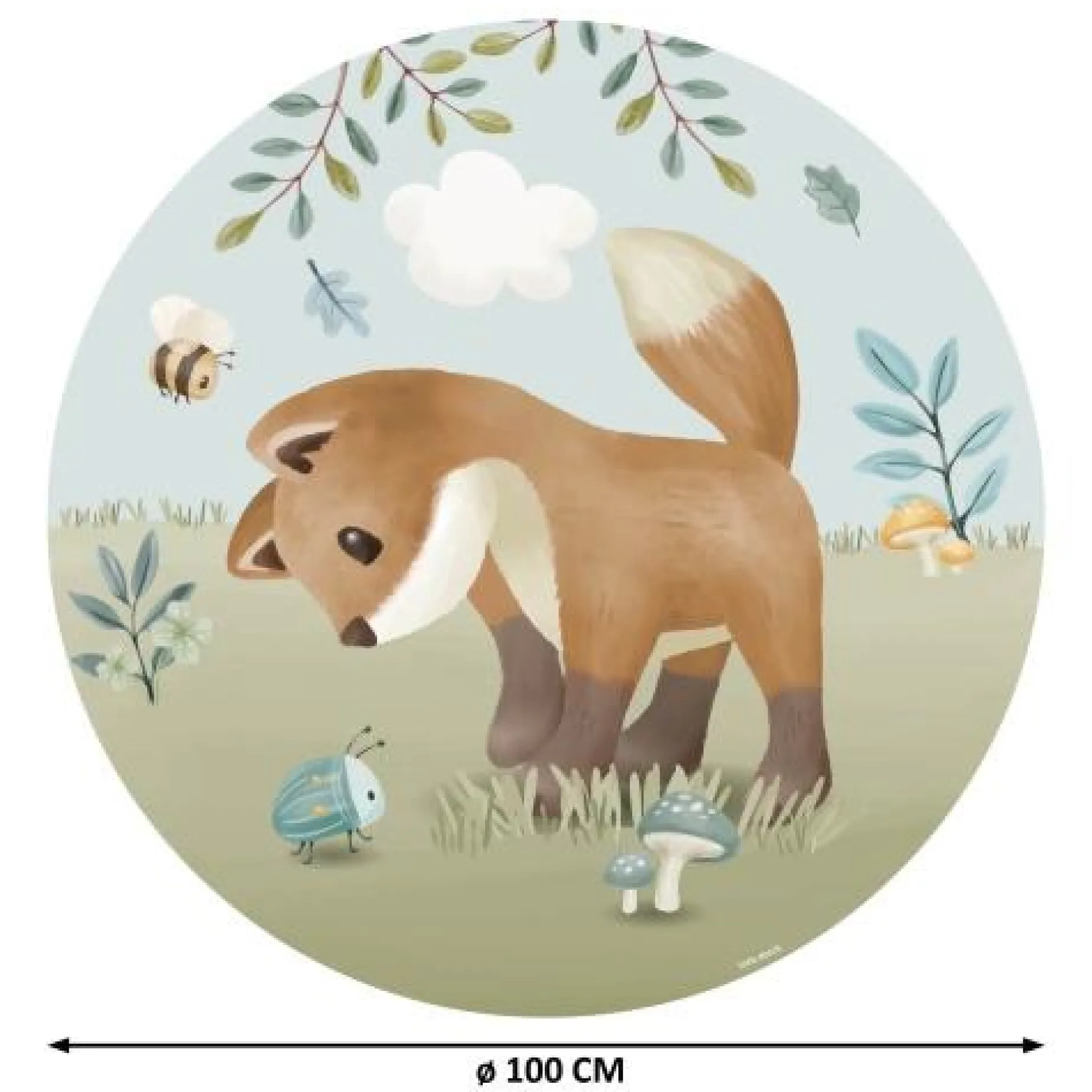 Behangcirkel - Meerkleurig - Forest Friends