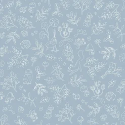 Behangstaal vliesbehang – Blauw – Forest Friends – Forest Wonder
