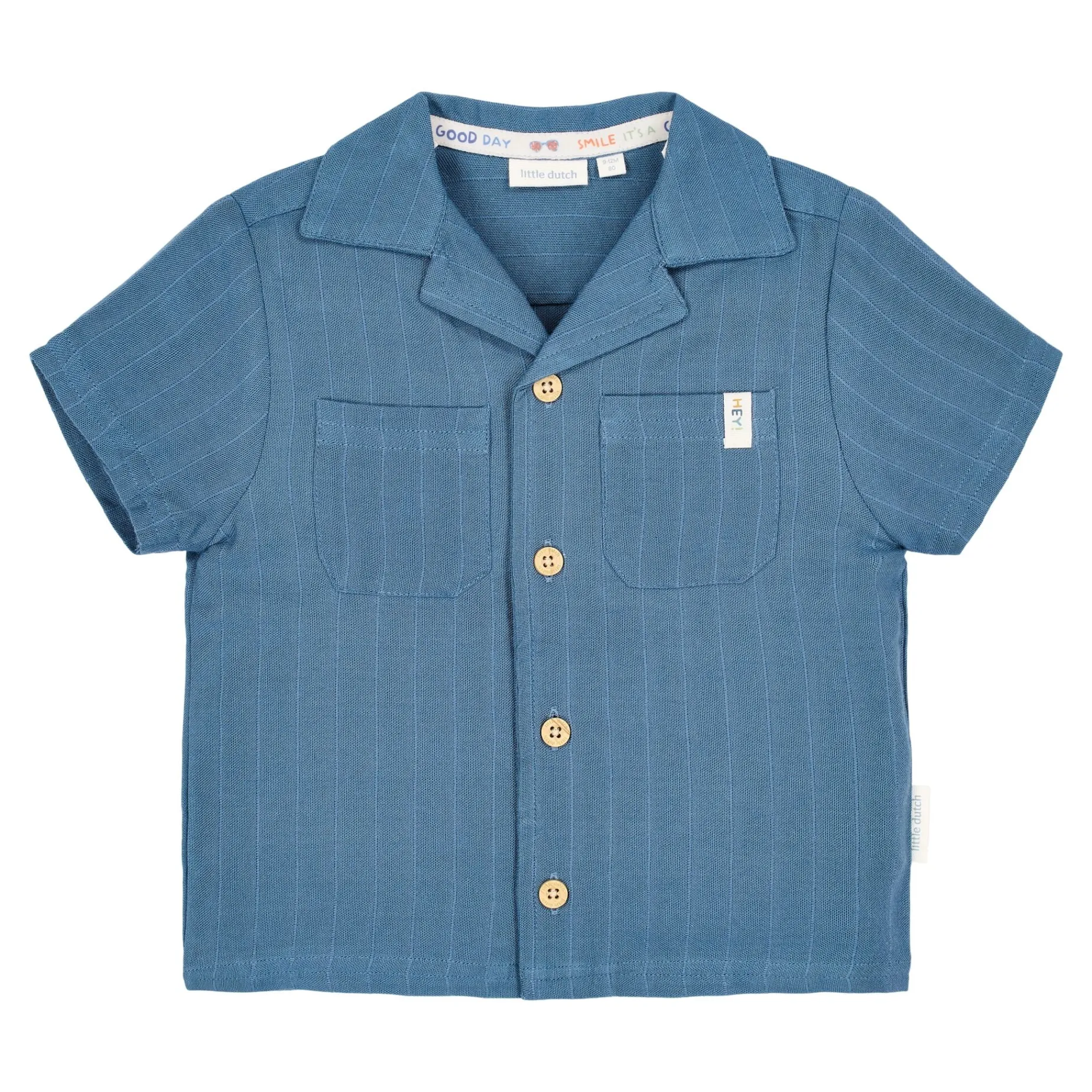 Blouse - Korte mouw - Blauw