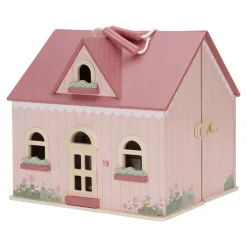 Draagbaar poppenhuis hout