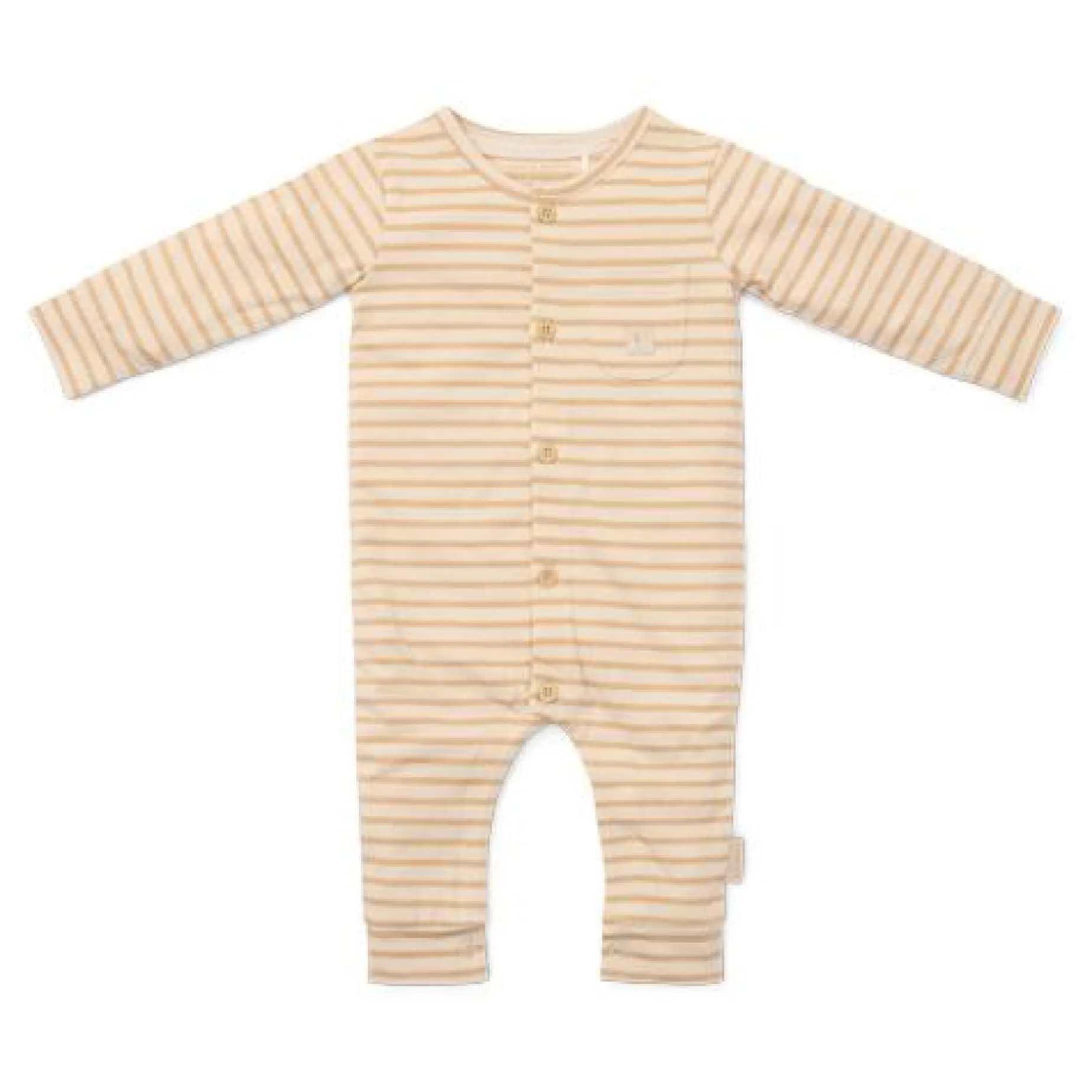 Eendelige pyjama - Zand - Gestreept