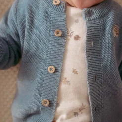 Gebreid vestje - Blauw - Forest Friends