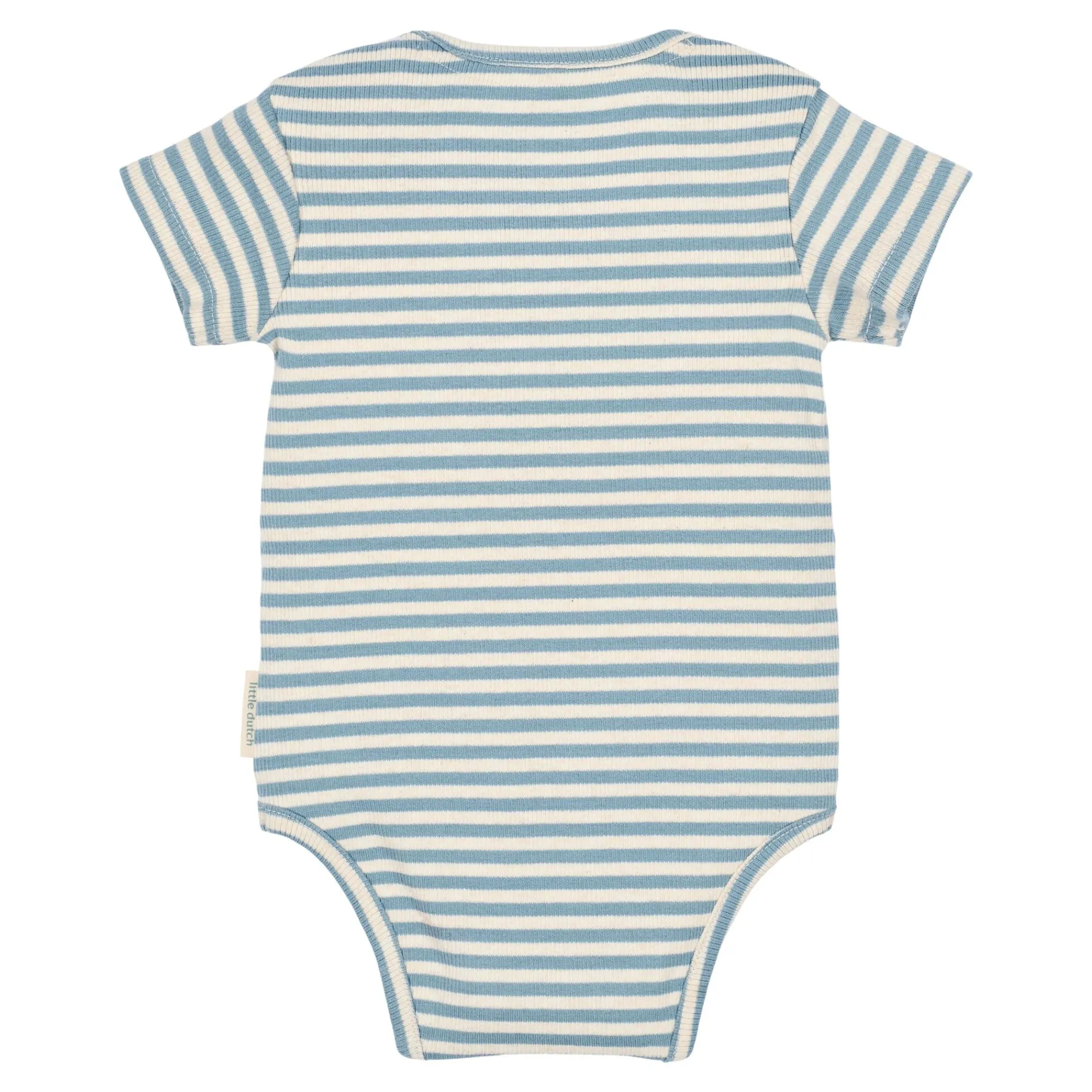 Gestreepte romper korte mouw - Blauw