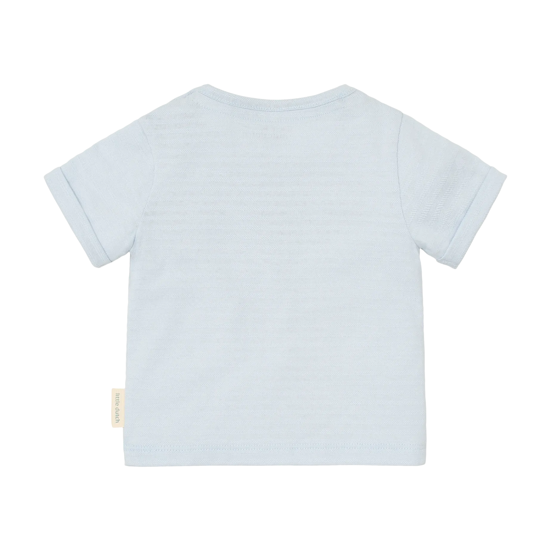 Gestreept shirt korte mouw - Blauw