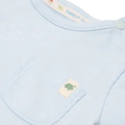 Gestreept shirt korte mouw - Blauw