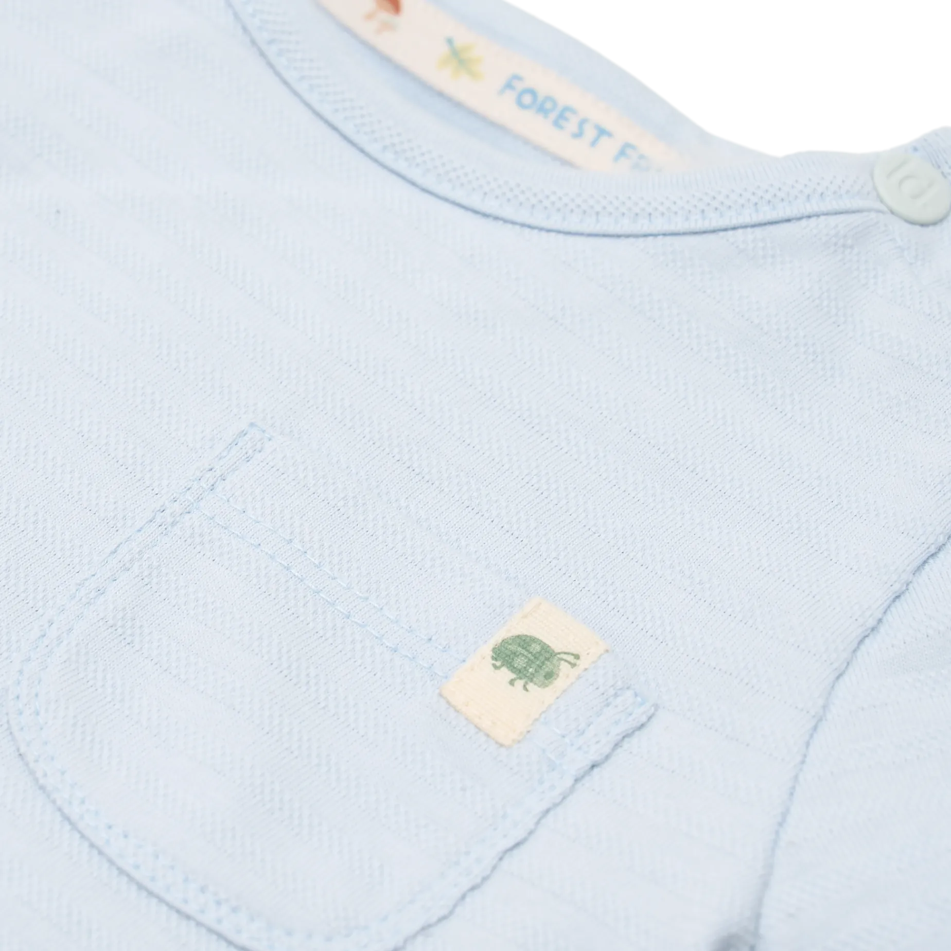 Gestreept shirt korte mouw - Blauw