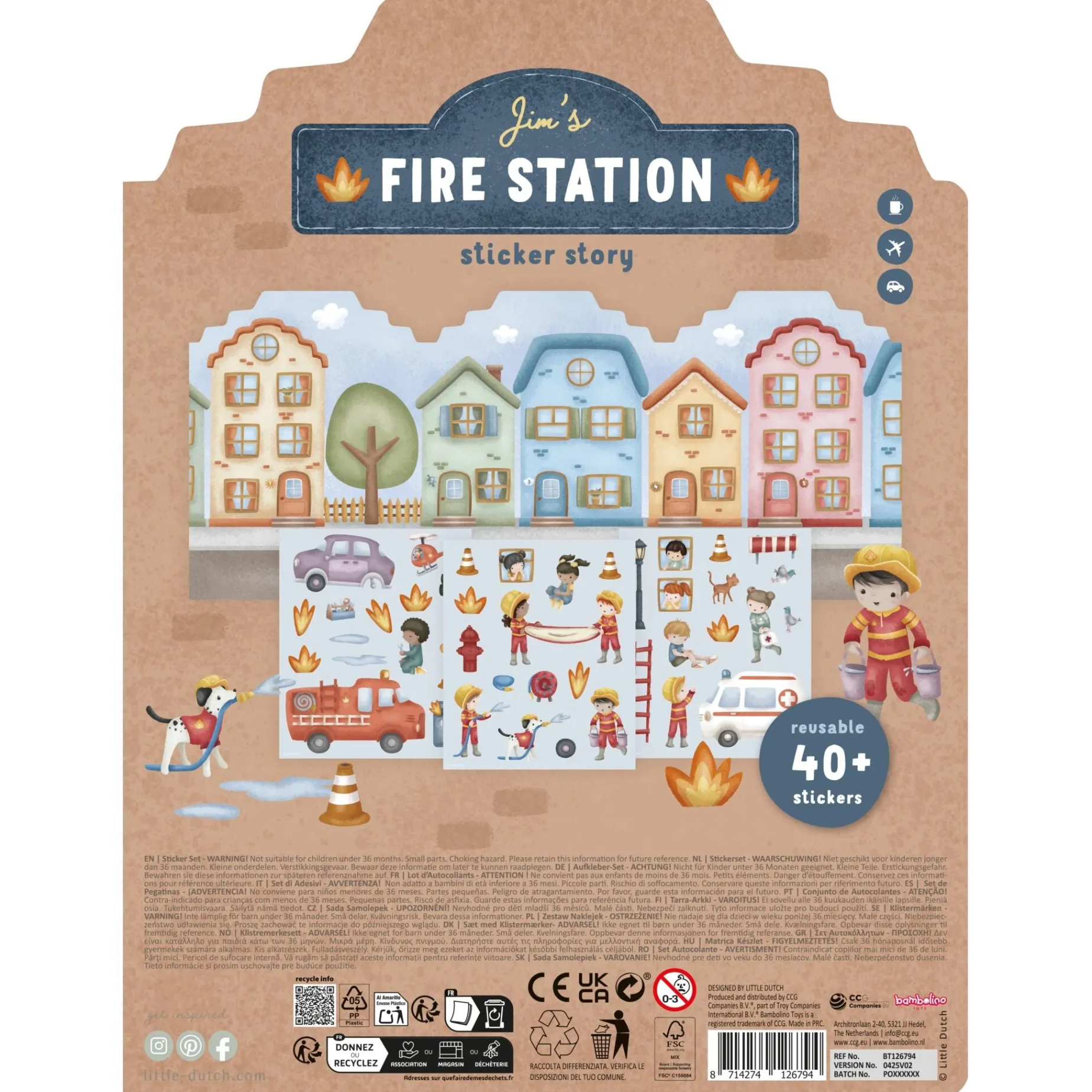 Herbruikbare Stickers - Essentials - Jim