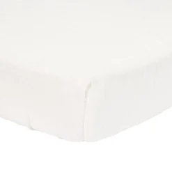 Hoeslaken hydrofiel ledikant Soft White