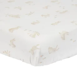 Hoeslaken Junior 70x140/150 cm - Wit - Baby Bunny