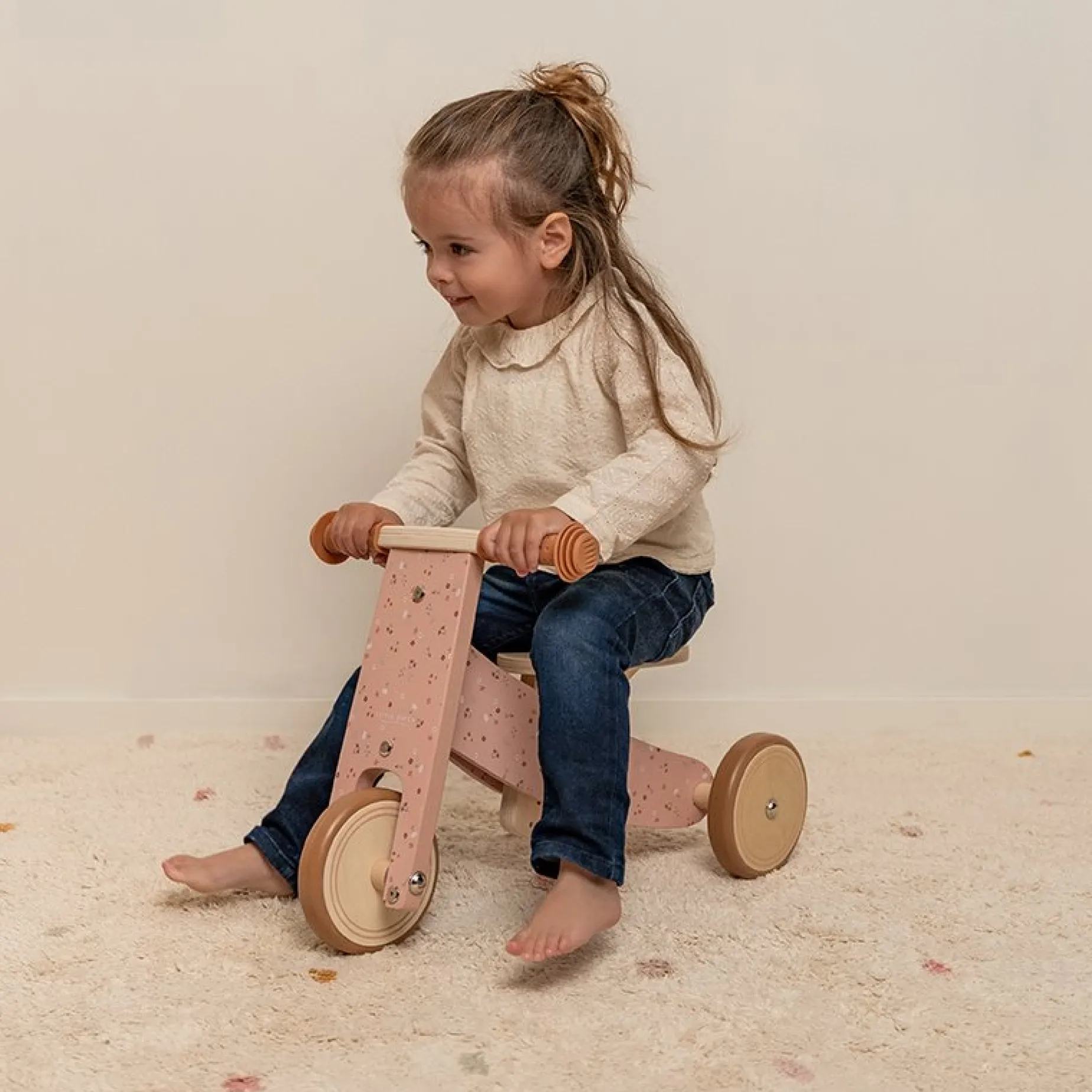 Houten Driewieler Roze