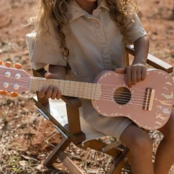 Houten gitaar - Roze - Safari Friends