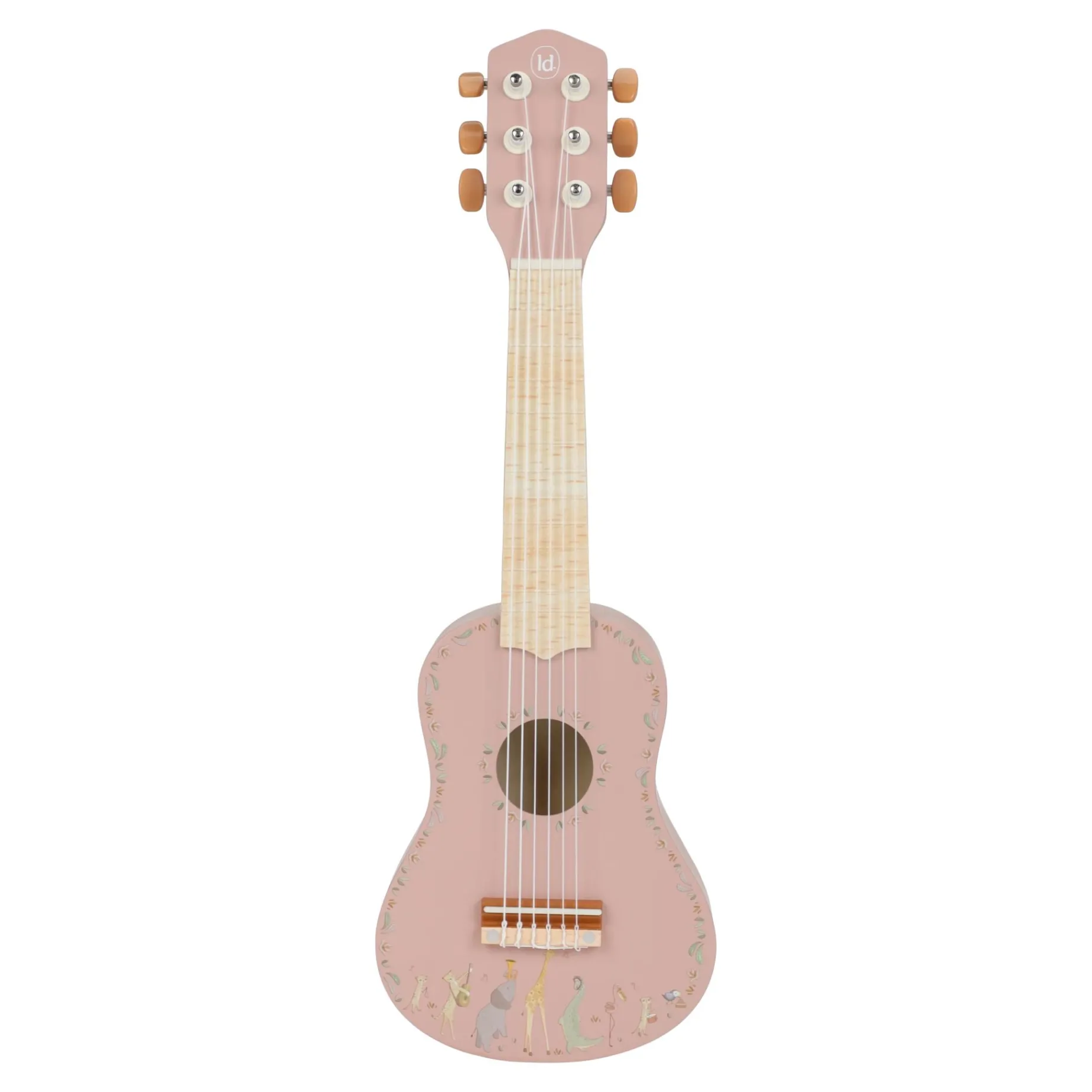Houten gitaar - Roze - Safari Friends