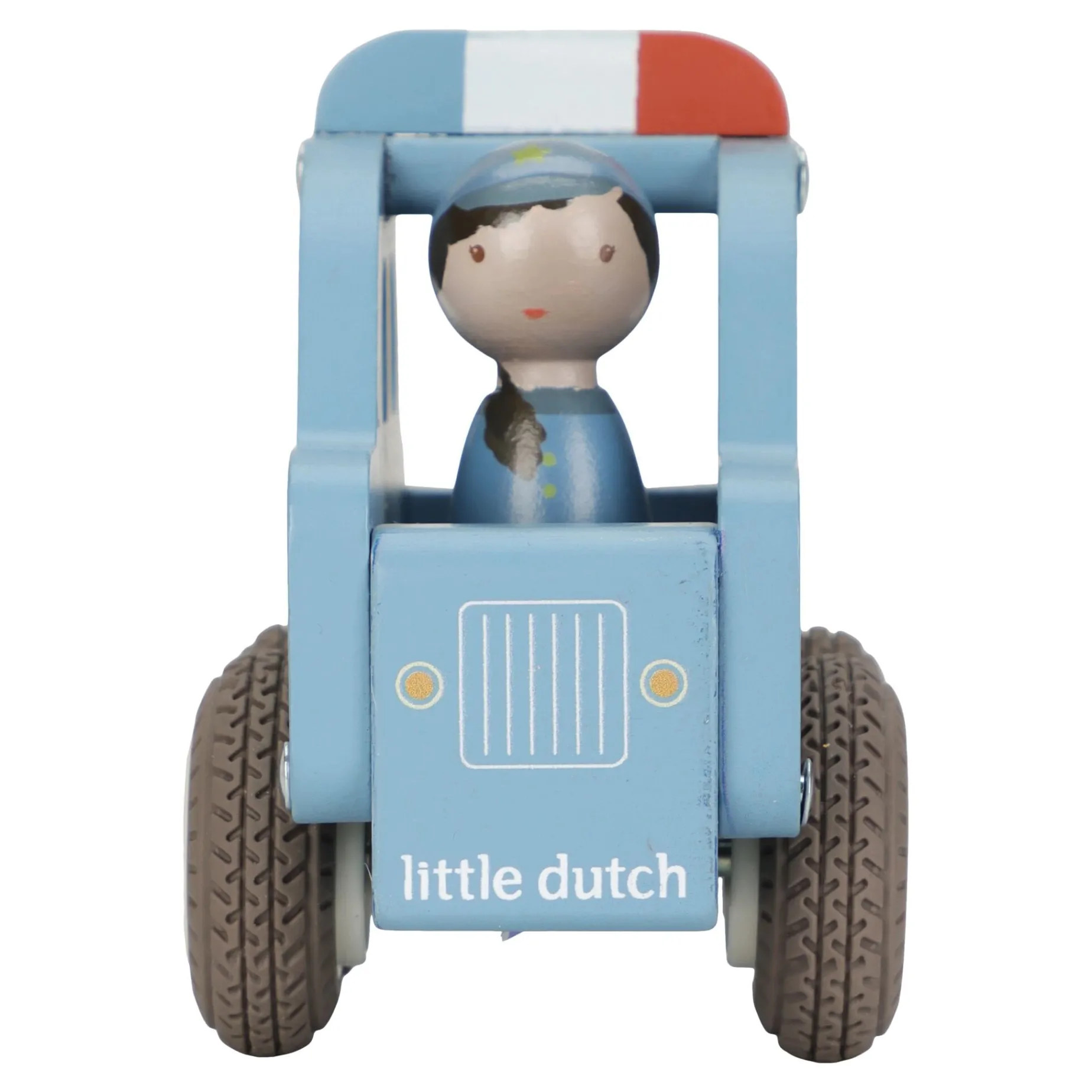 Houten politiewagen – Blauw – Essentials