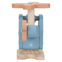 Houten speelgoed helikopter - Blauw