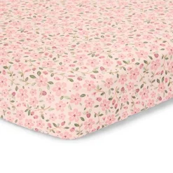 Junior hoeslaken - Roze - Maat Junior - Fairy Garden - Fairy Floral