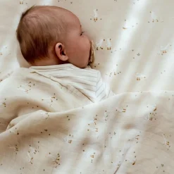 Ledikant deken - Beige - Little Goose - Moon & Stars
