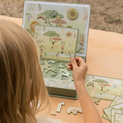 Magnetisch speelbord Safari dieren