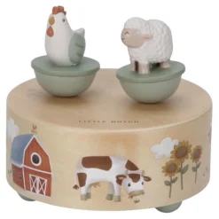Muziekdoosje - Groen - Little Farm