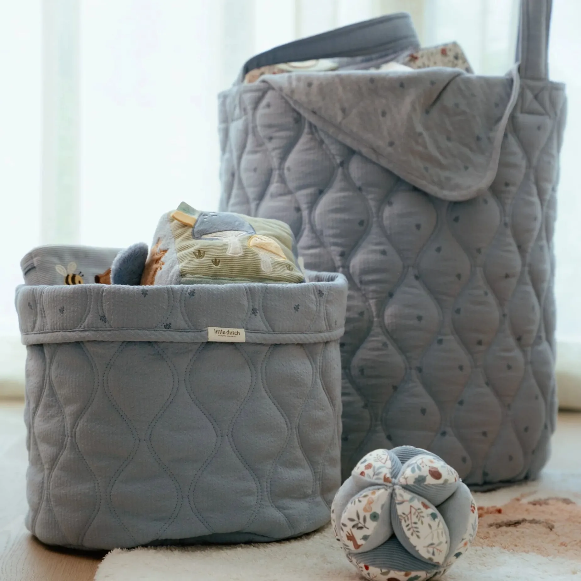 Opbergmand groot - Blauw - Essentials