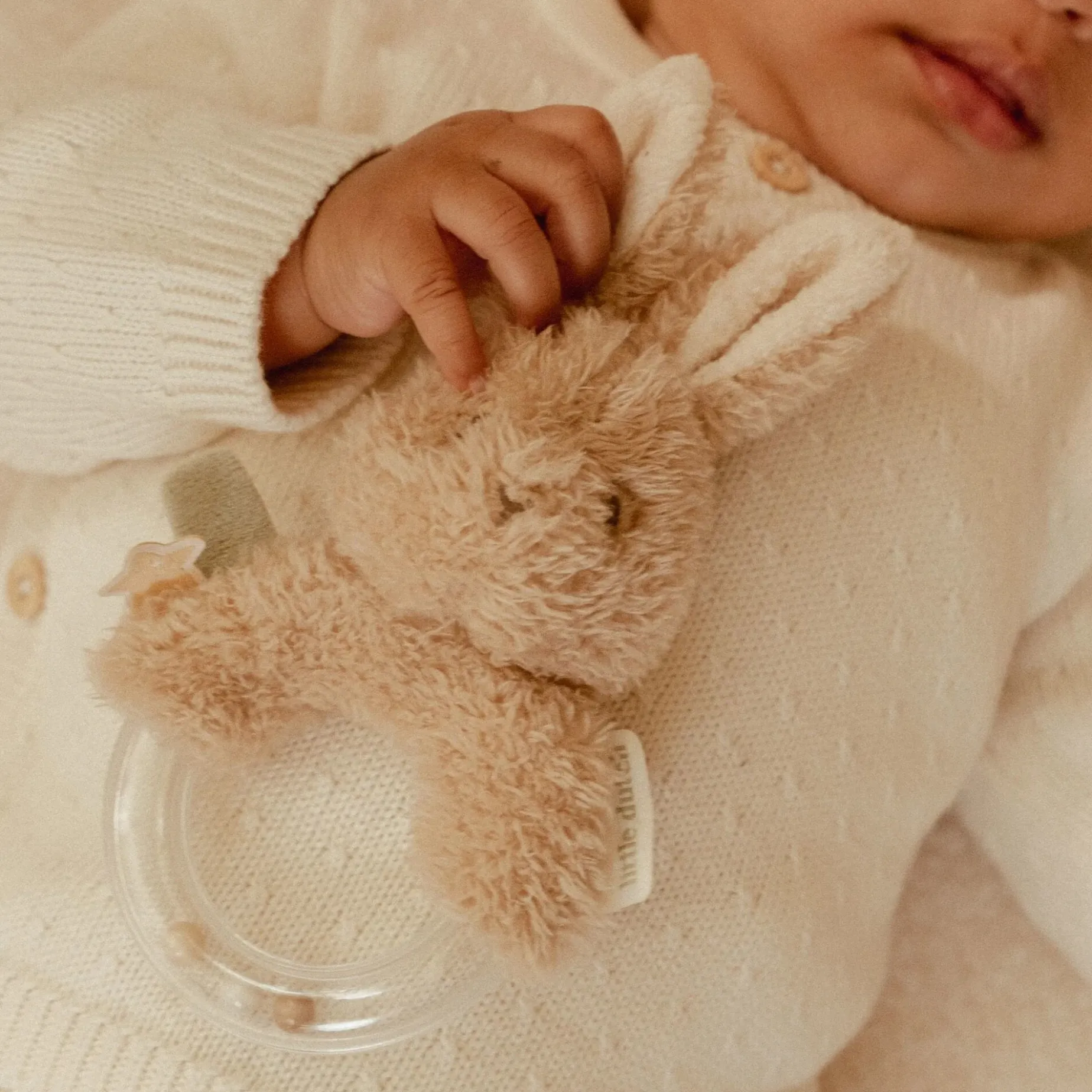 Ringrammelaar - Beige - Newborn Naturals