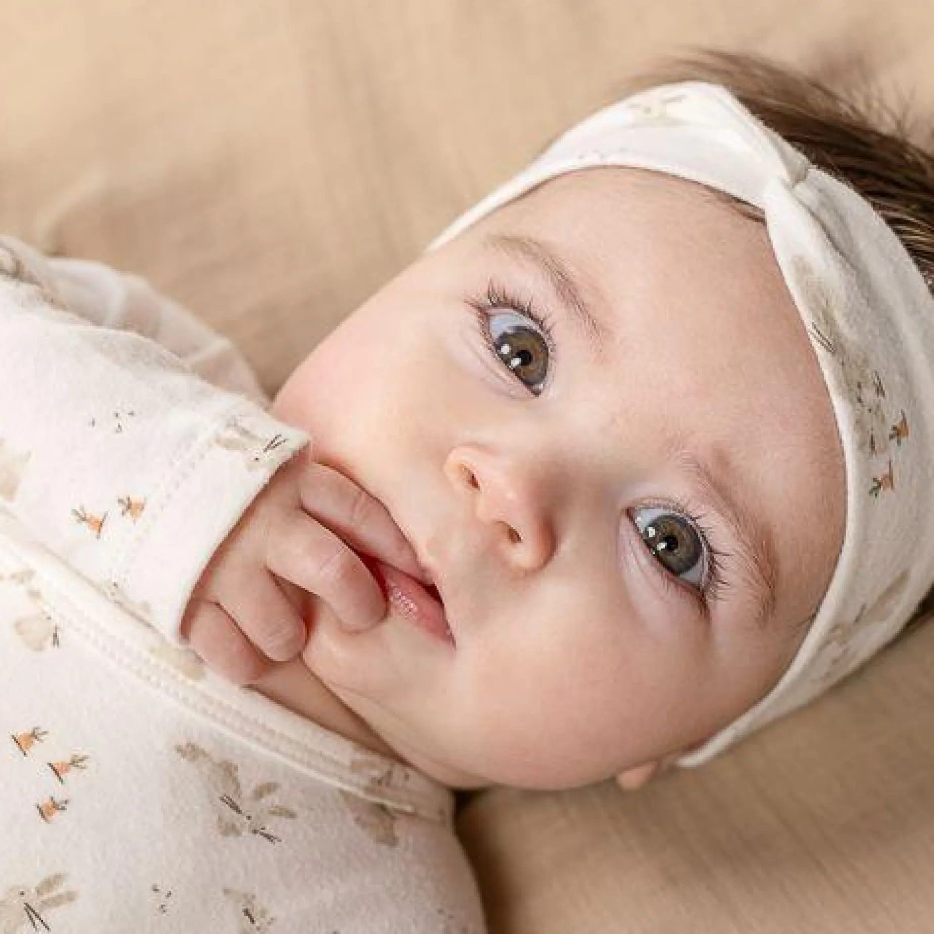 Romper overslag lange mouw - Wit - Newborn Naturals - Baby Bunny