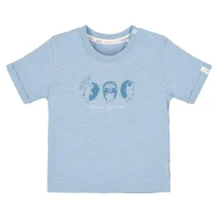 Shirt korte mouw print - Blauw