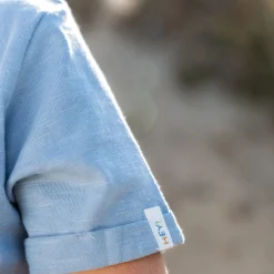 Shirt korte mouw print - Blauw