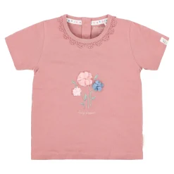 Shirt korte mouw - Ruches - Roze