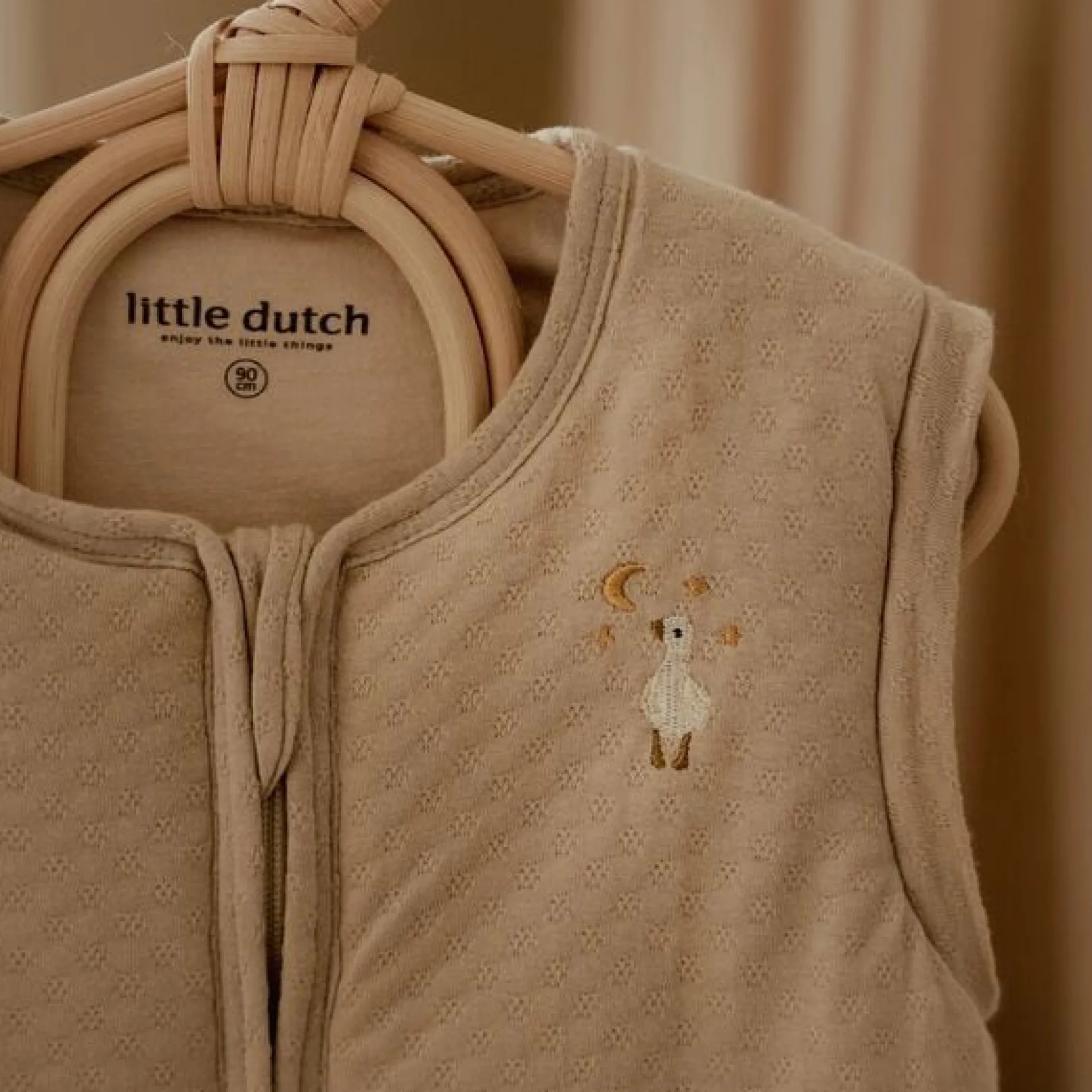 Slaapzak winter – Beige – Maat 90 cm – Newborn Naturals – Little Goose