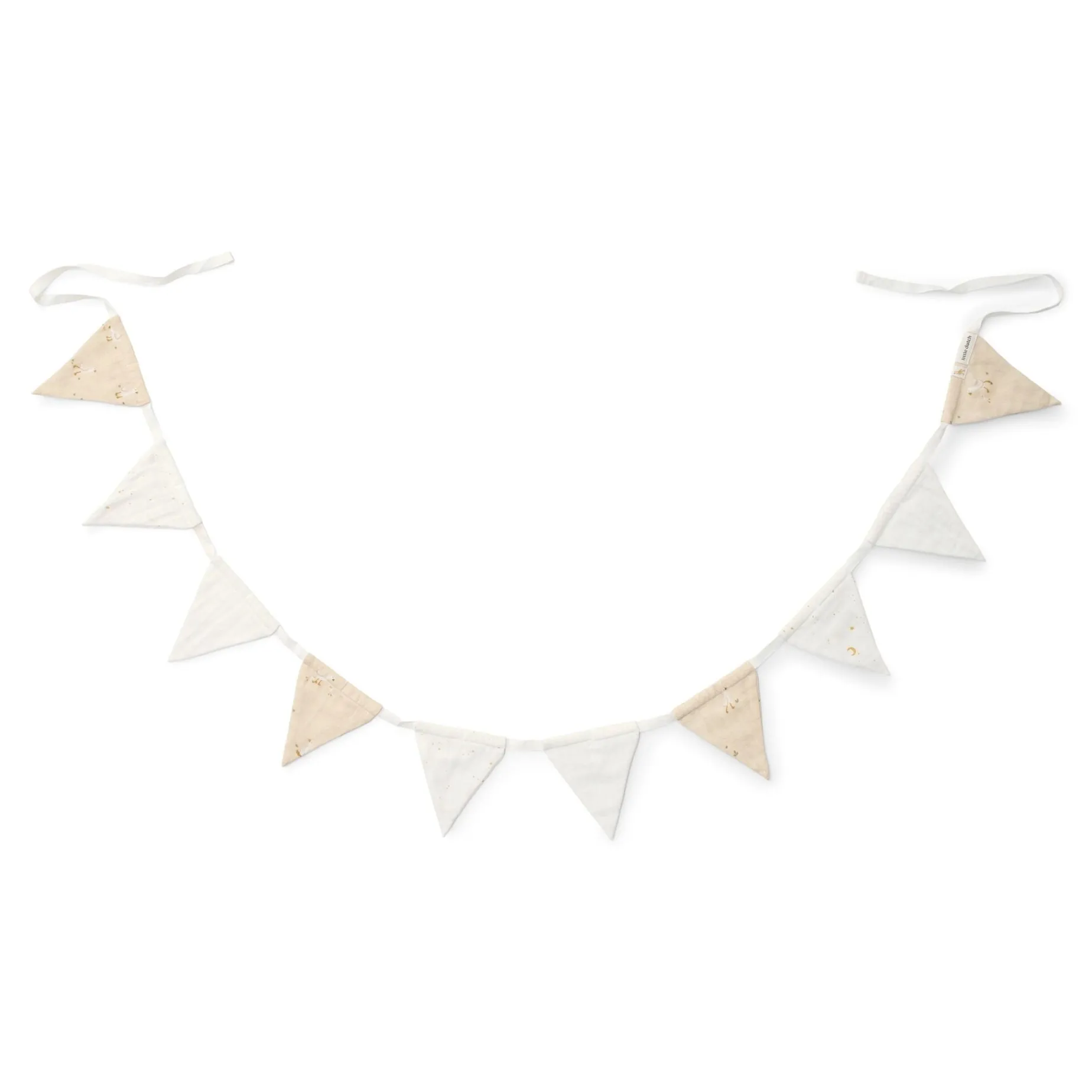 Slinger met vlaggetjes - Beige - Newborn Naturals - Little Goose