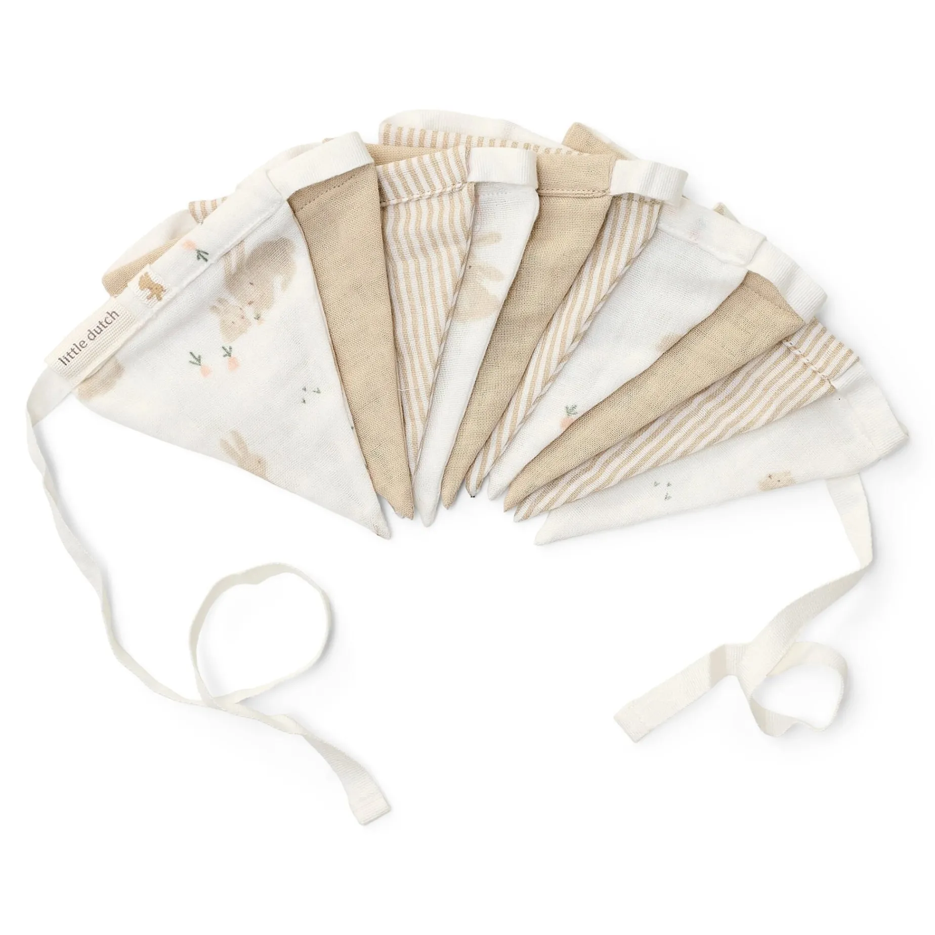 Slinger met vlaggetjes - Wit - Newborn Naturals - Baby Bunny