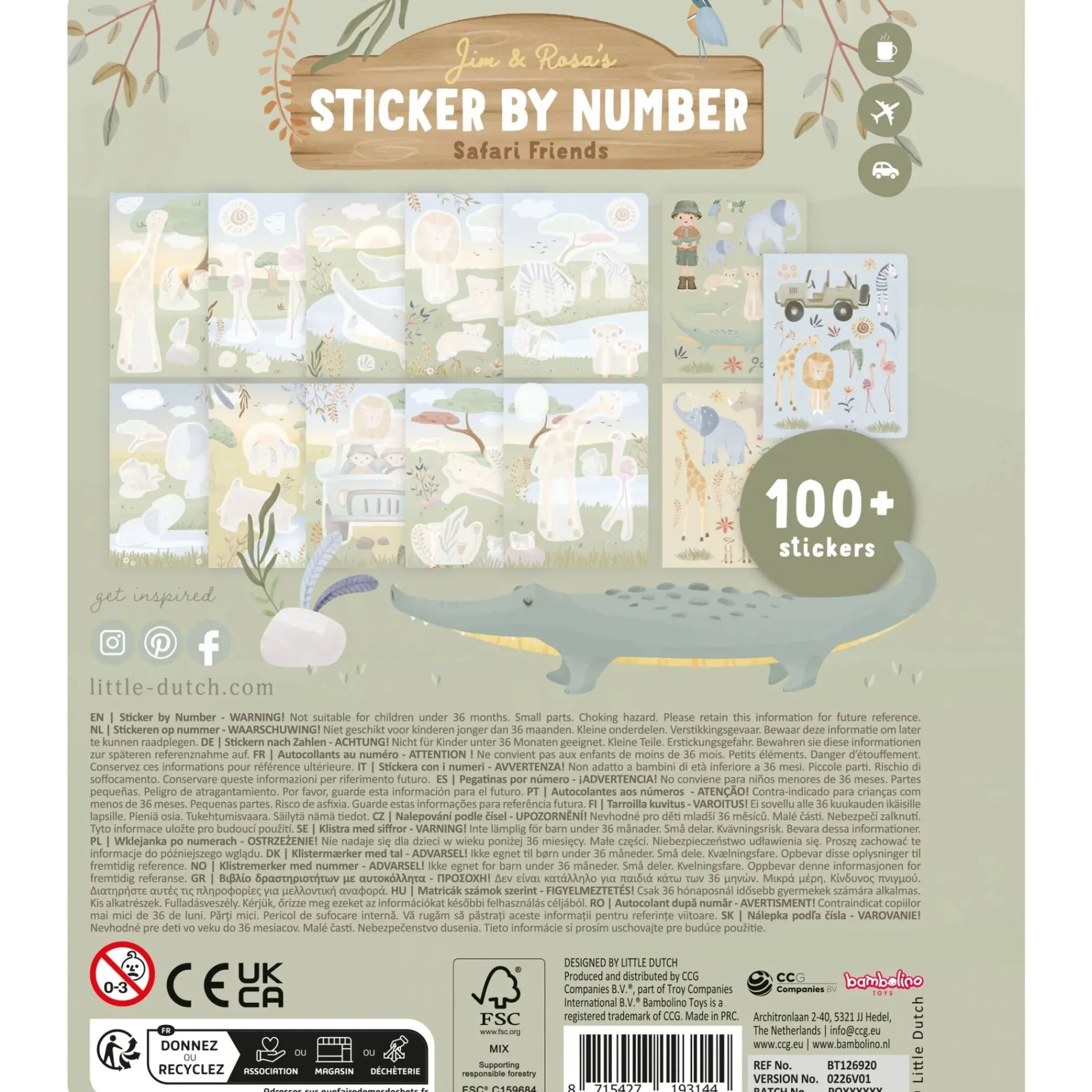 Stickerboek op nummer - Jim