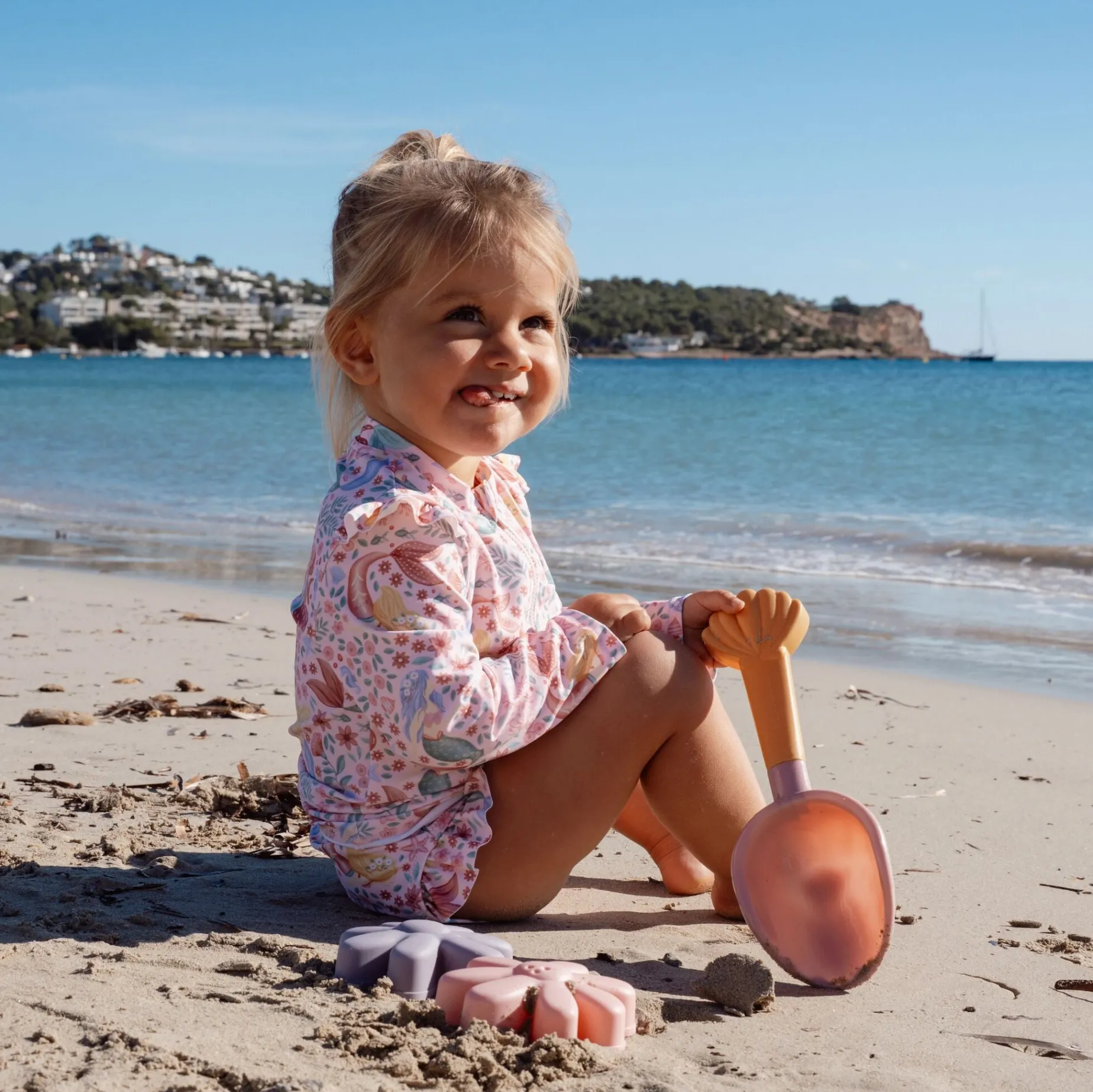 Strandset Schepje en Zandvormen - Roze - Dreamy Mermaid