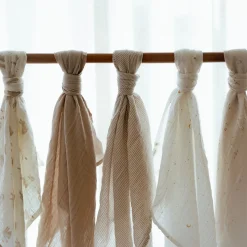 Swaddle - Beige streepjes - 120 cm