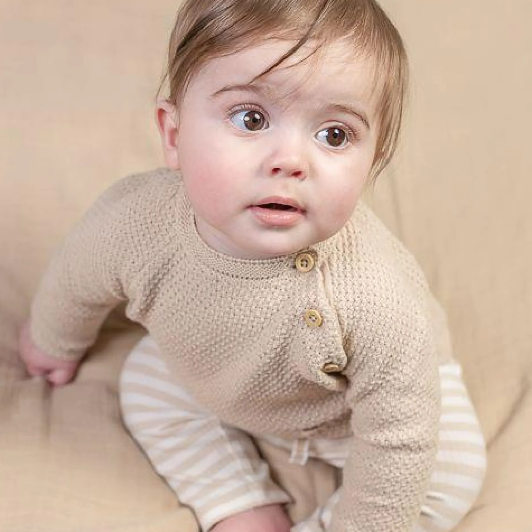Trui - Zand - Newborn Naturals