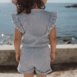 Tuinbroek - Blauw - Denim Blue Stripe