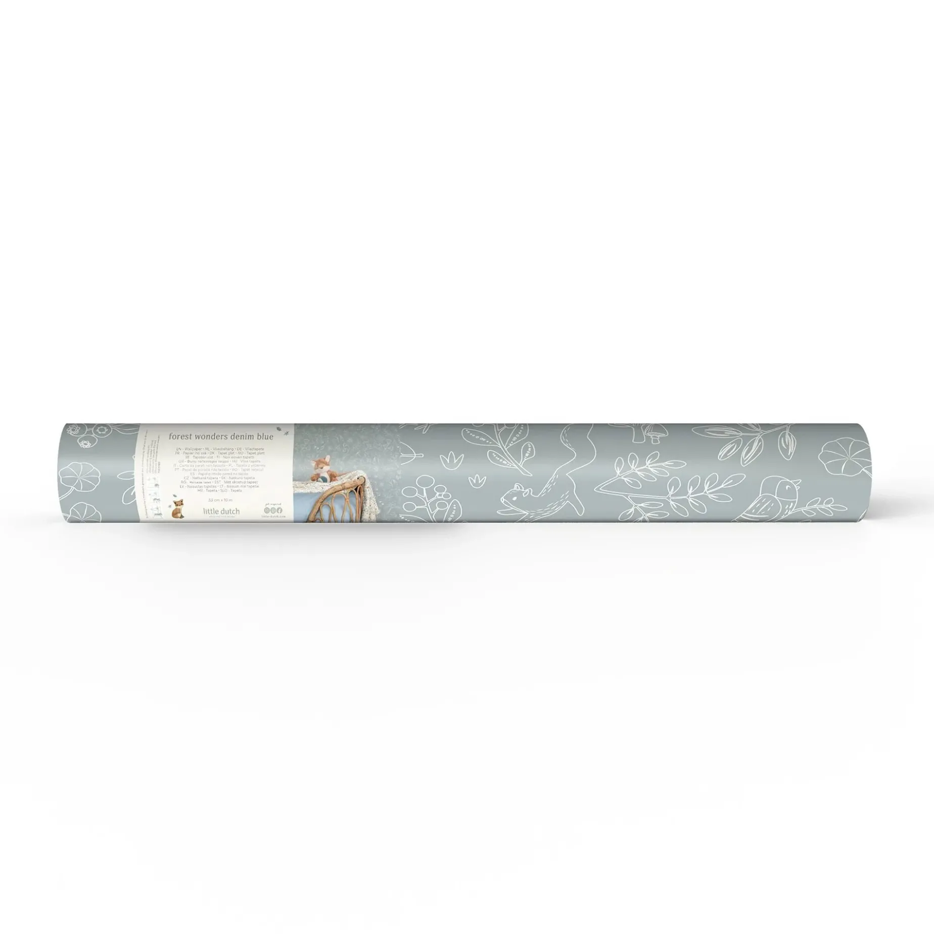 Vliesbehang – Blauw – Forest Friends – Forest Wonder