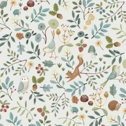 Vliesbehang - Meerkleurig - Forest Friends - Forest Wonders