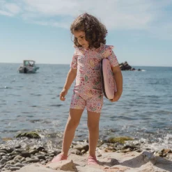 Zwempak korte mouw - Roze - Dreamy Mermaid