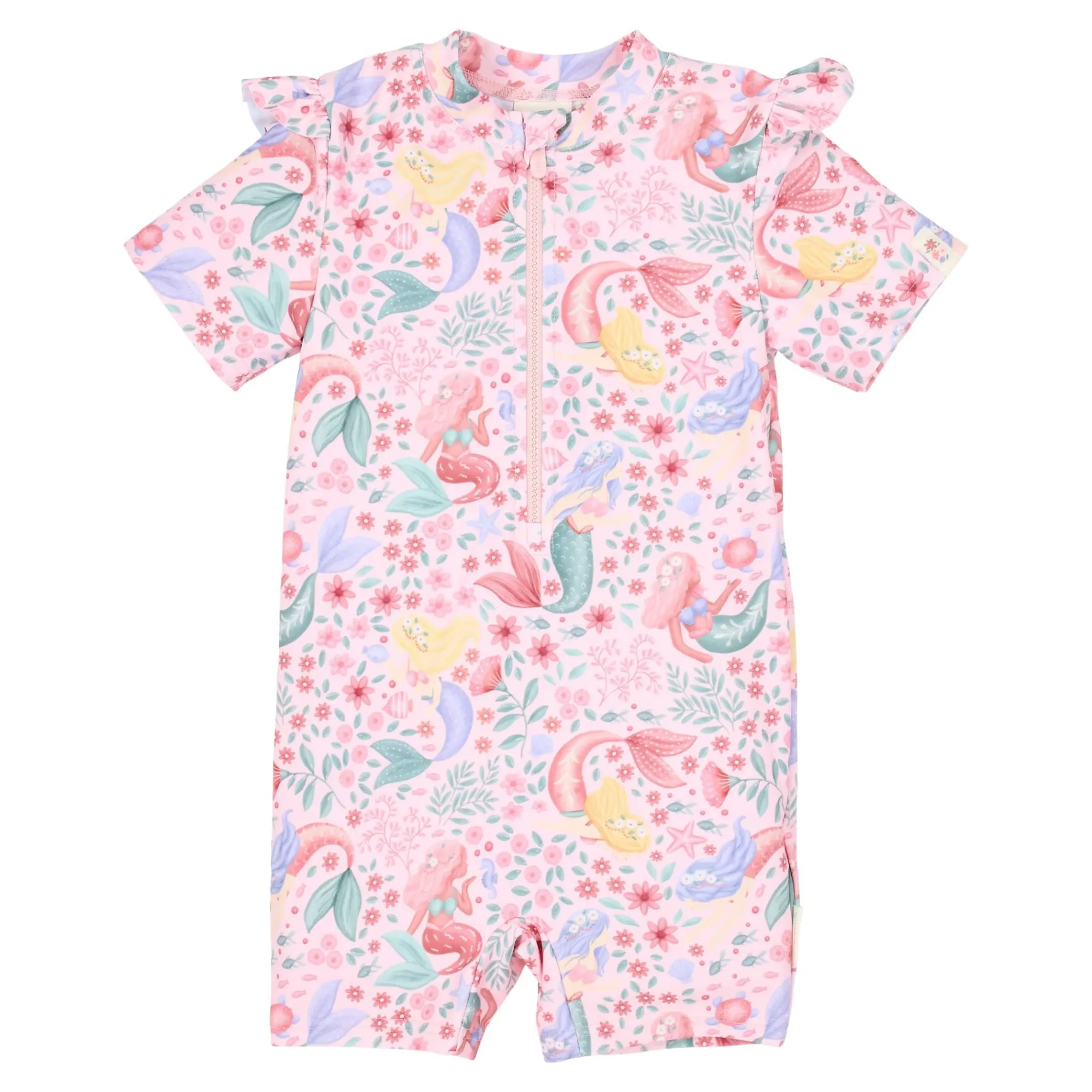 Zwempak korte mouw - Roze - Dreamy Mermaid
