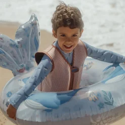 Zwempak lange mouw - UPF 40 - Blauw - Ocean Splash